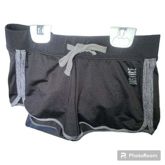 Justice girls shorts black gray bottoms size 10 cute comfy summer spring cool - Picture 1 of 10